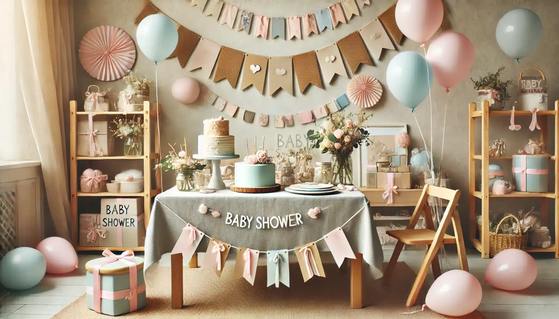 decoração chá de bebê